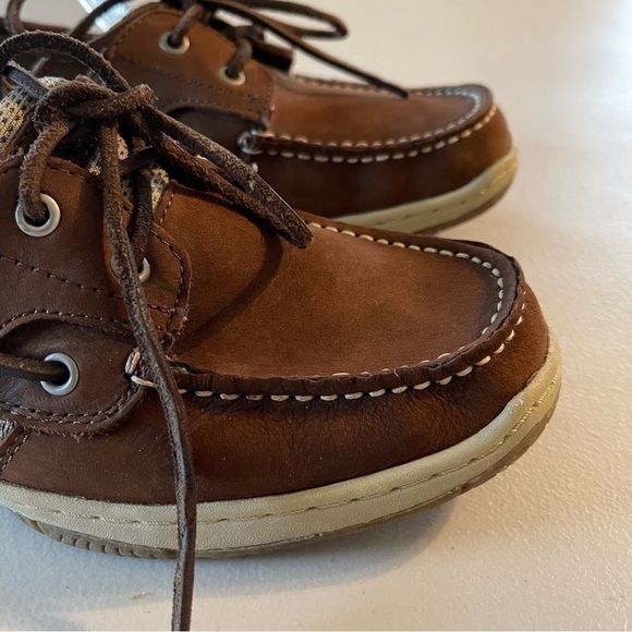 Bjorndal size 7 Chesapeake 131009 brown boat shoes GUC - Picture 9 of 15